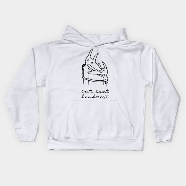 car seat headrest Kids Hoodie by ae hus